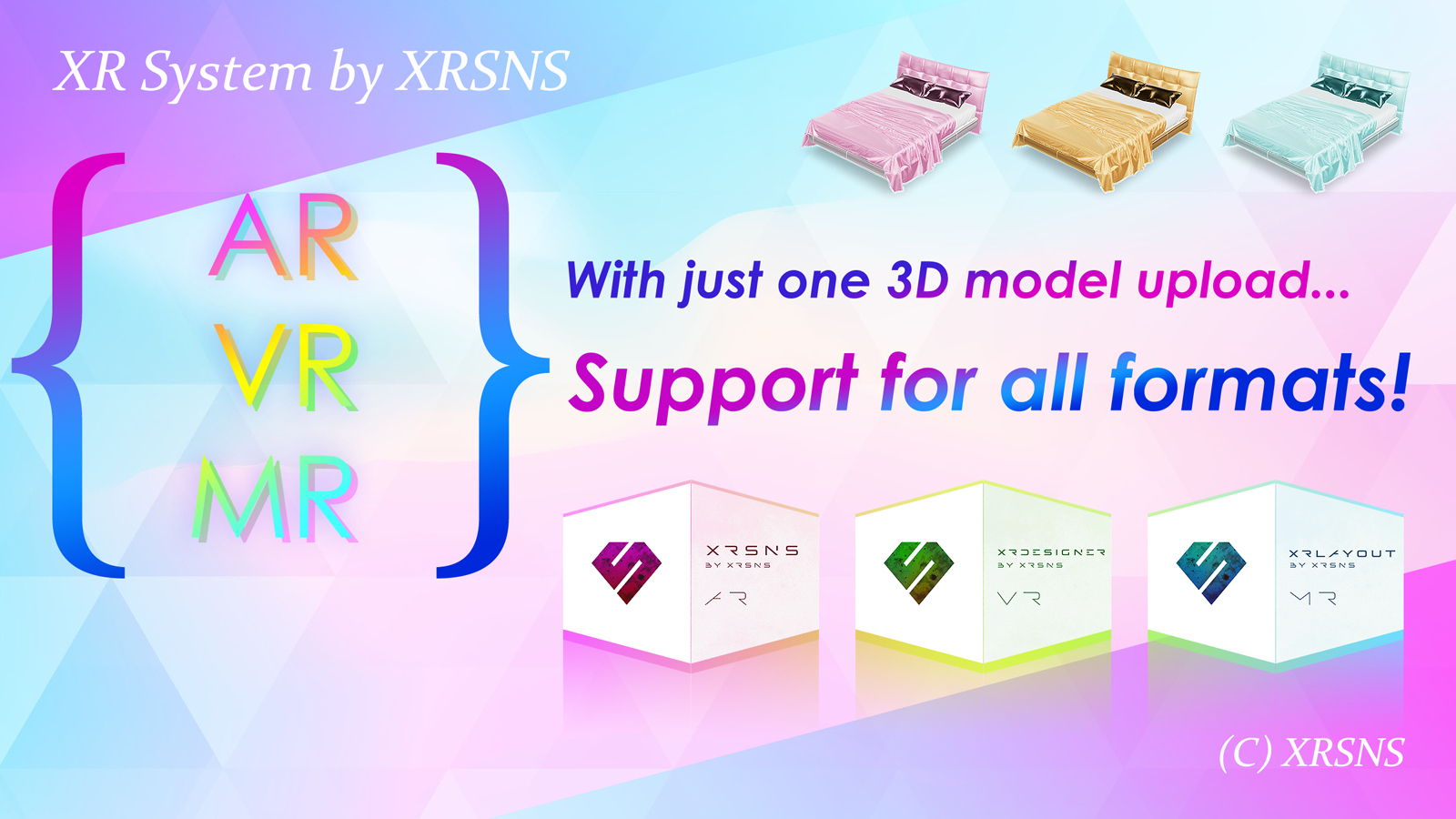 Support for all formats with just one 3D model upload.
